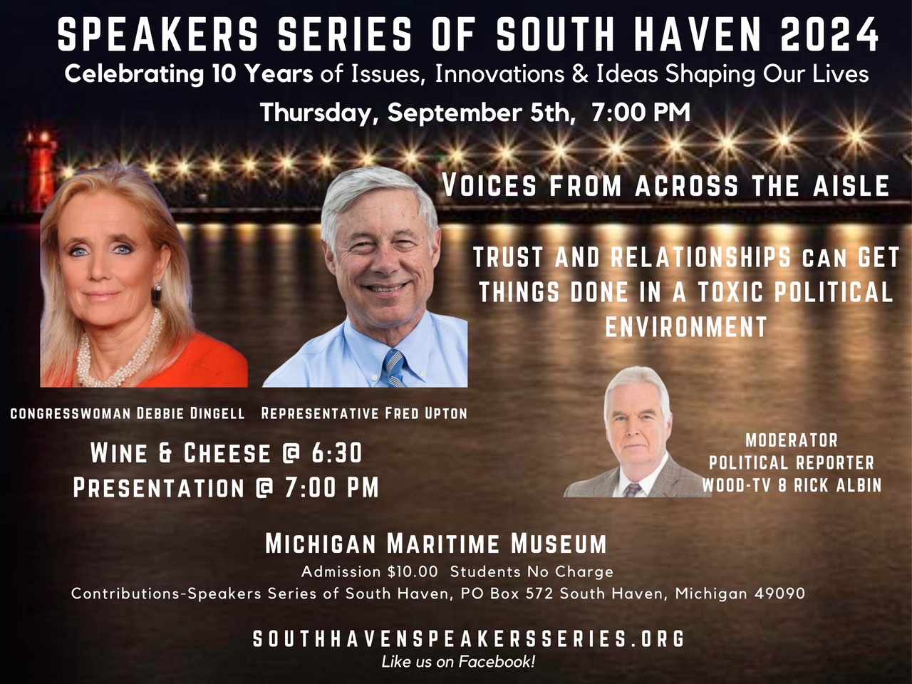 speaker series upcoming events September 5